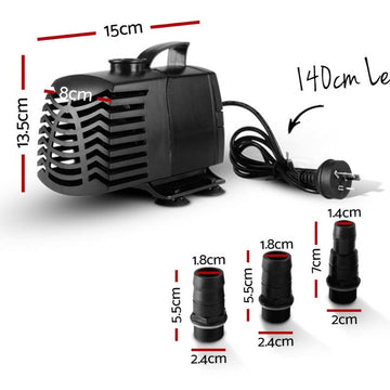 Giantz 3000L/H Submersible Aqua Aquarium Water Pump Giantz